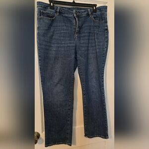Liz Claiborne Women's Straight Leg Jeans in Medium Blue